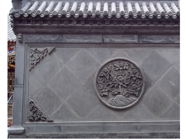 徽派建筑，古建青瓦，磚雕造型墻